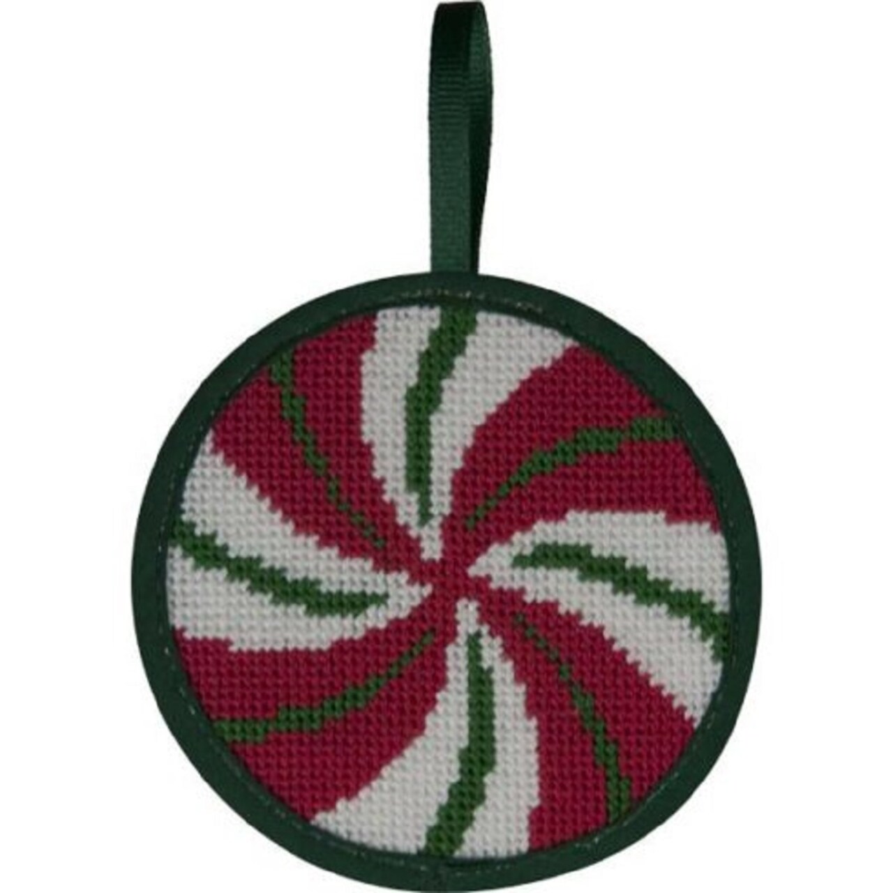 Alice Peterson Stitch-Ups Peppermint Swirl Needlepoint Ornament Kit